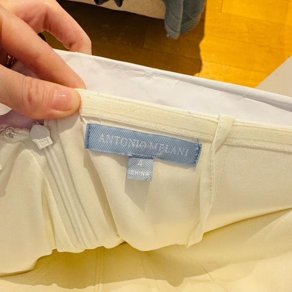 ANTONIO MELANI Strapless Cream Dress - Picture 6 of 6